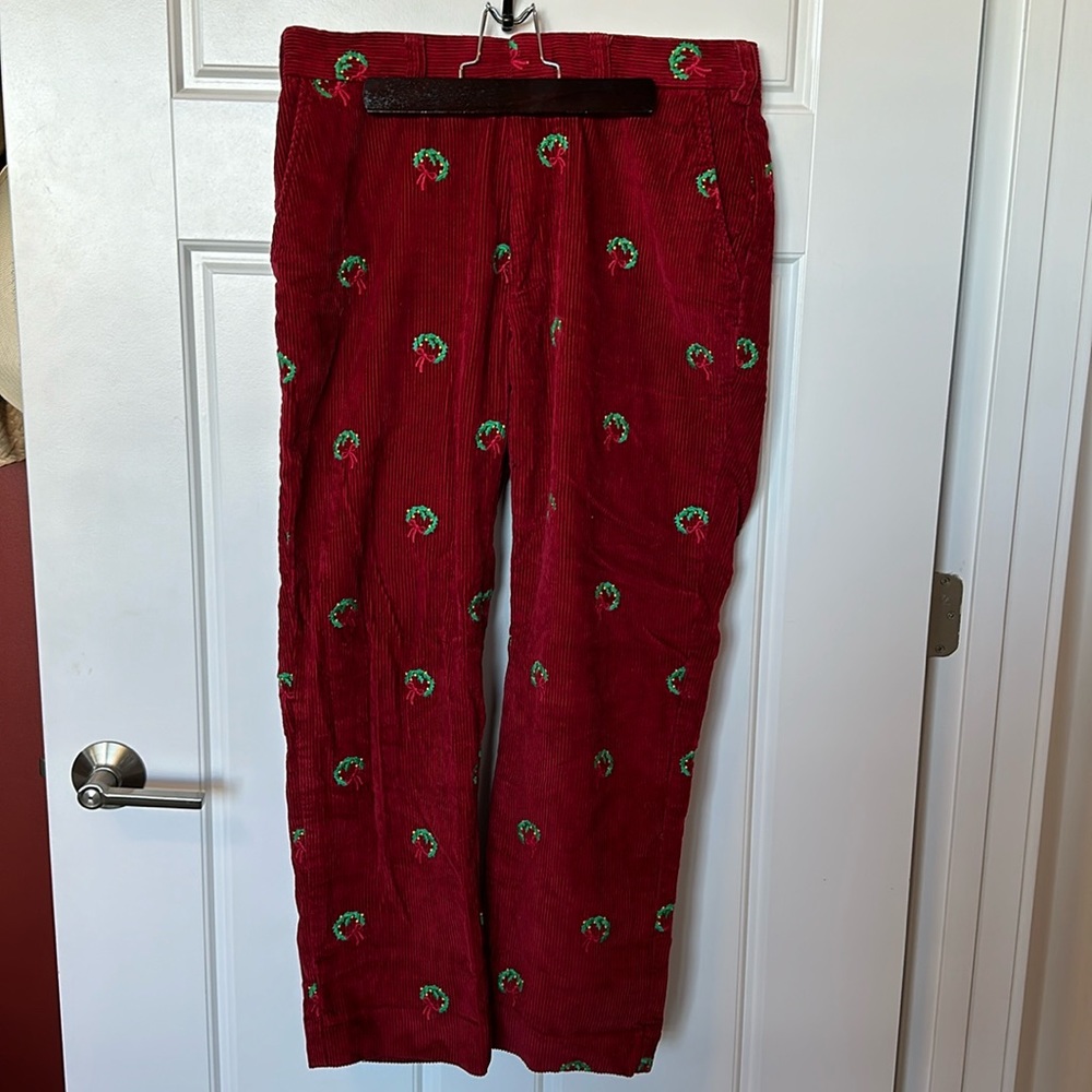 Men’s festive holiday pants from Orvis